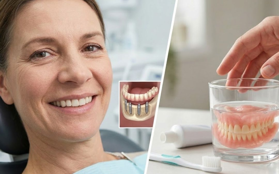 How Do Fixed All-on-4 Dental Implants Compare to Traditional Removable Dentures?